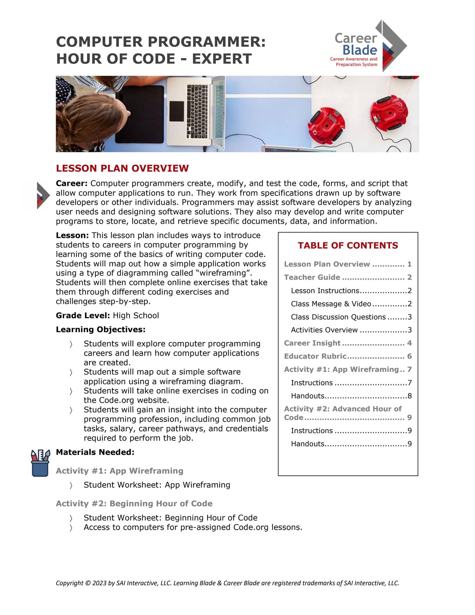 Career Blade Computer-Programmer-Hour-of-Code-Expert by ...
