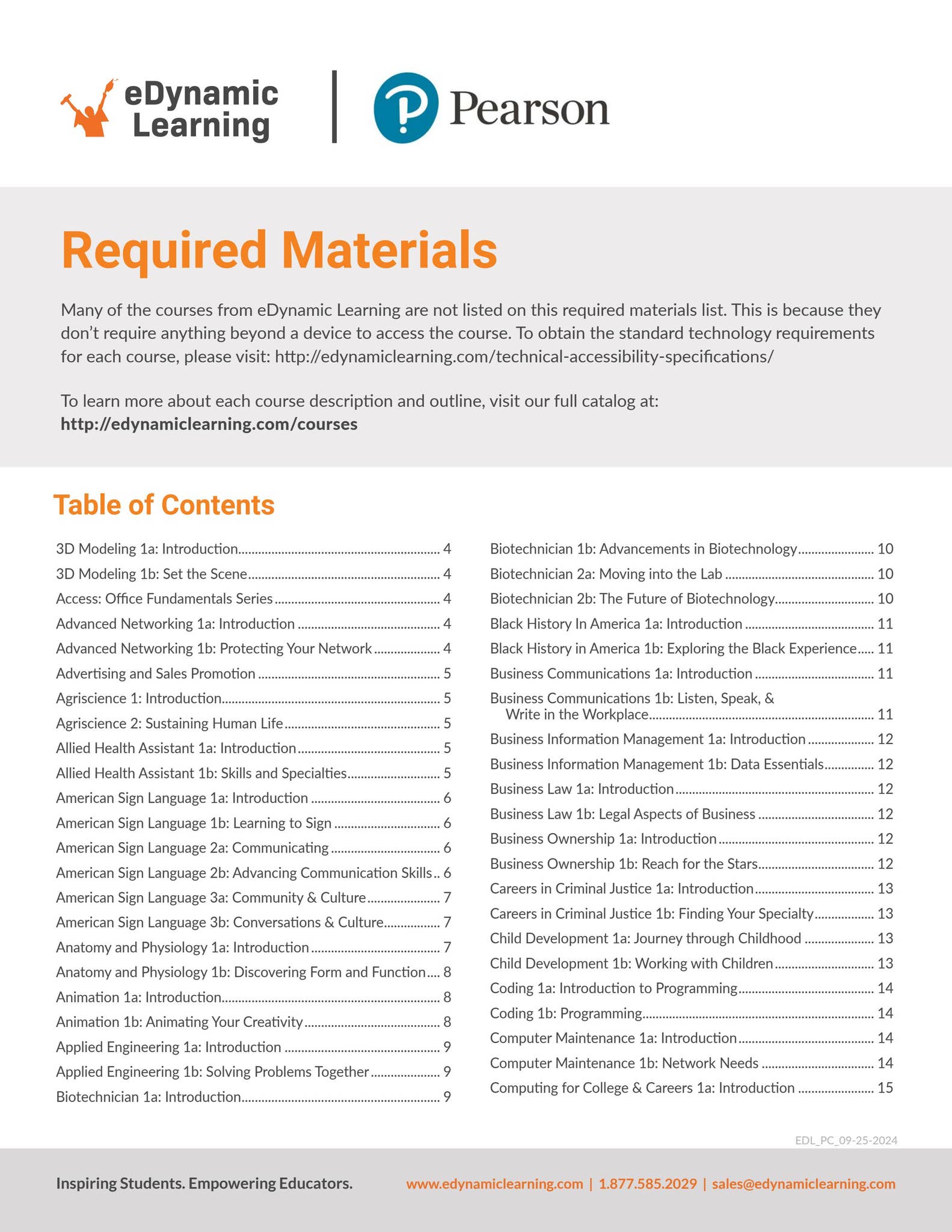 Required Materials - Pearson by edynamiclearning - Issuu