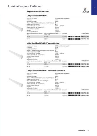 Sonepar Suisse 灯饰目录 ÉCLAIRAGE 2024/25 第 9 页