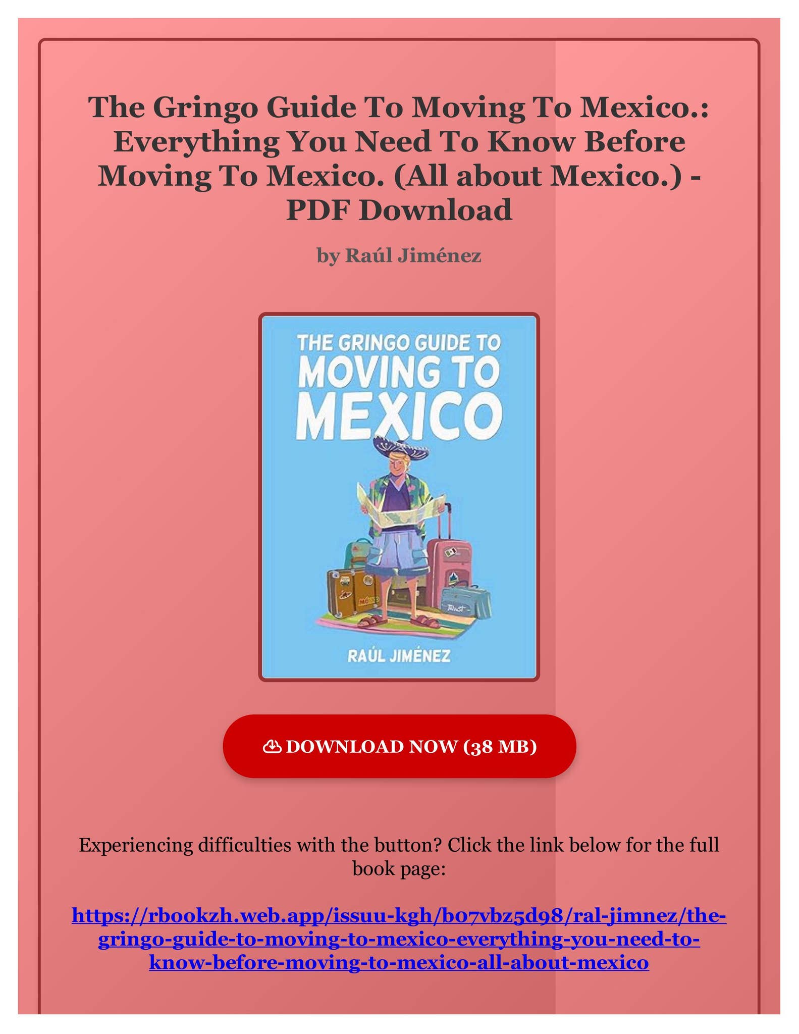 Ebook The Gringo Guide To Moving To Mexico.: Everything You Need To ...