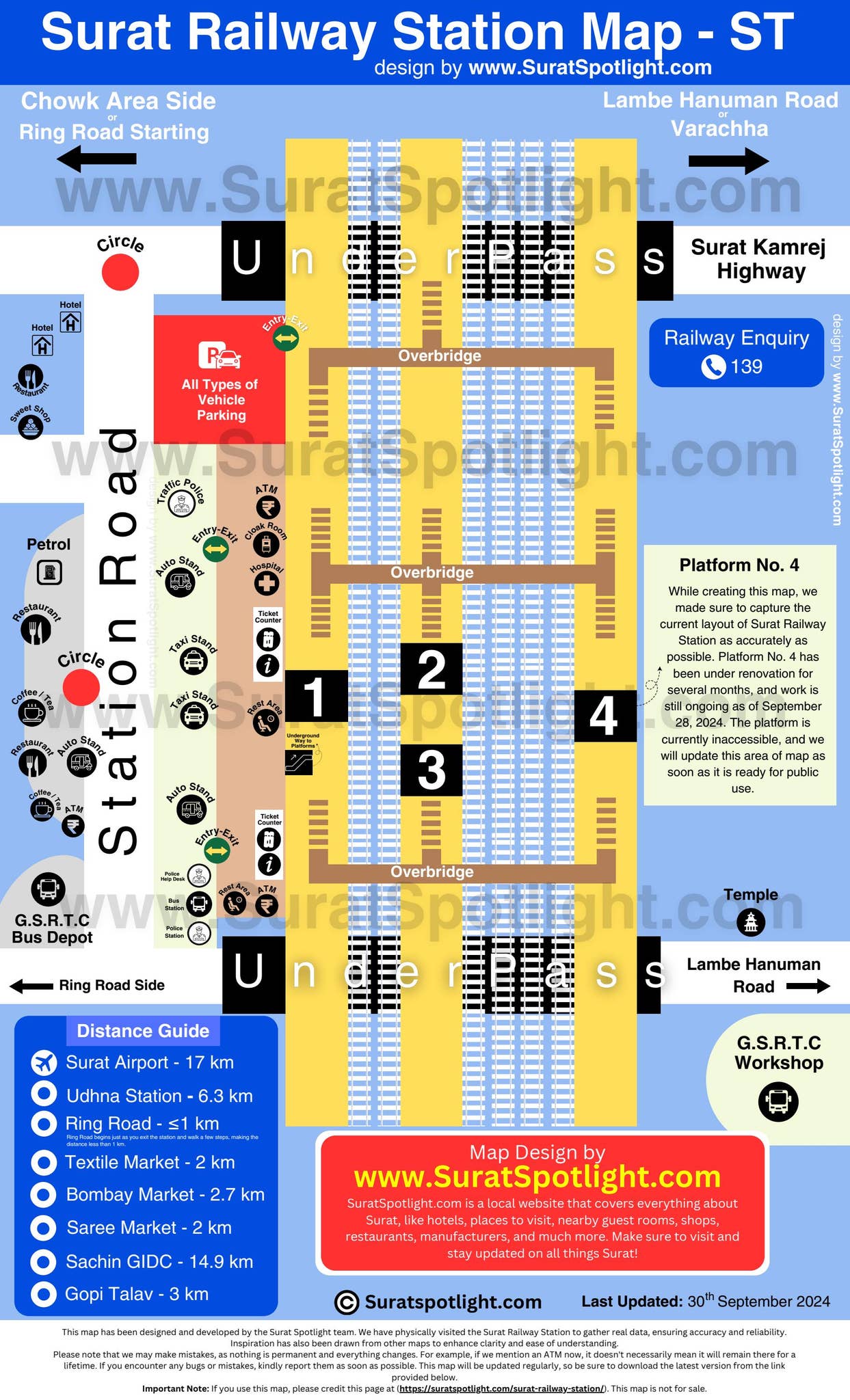 Surat Map.pdf Surat Railway Station Map Layout PDF Free Download V-1.1 by Surat ...