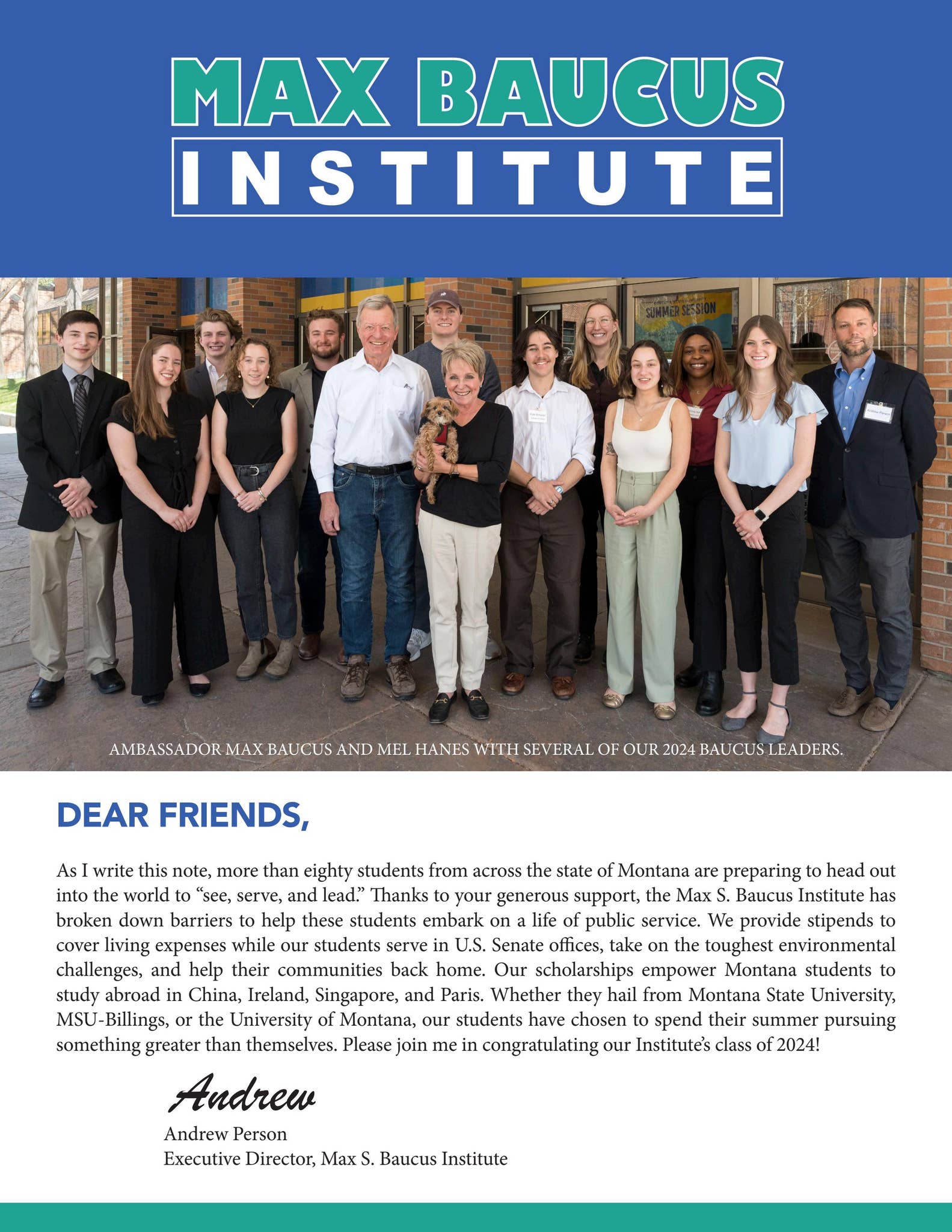 Baucus 2024 Baucus Institute Spring News by baucusinstitute - Issuu