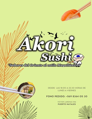 CARTA AKRI SUSHI 2024