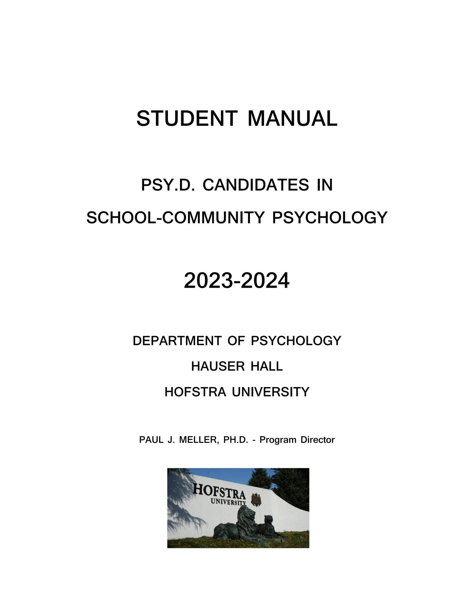 2023-2024 Student Manual | Psy. D. Students in School-Community Psychology  by Hofstra University - Issuu, image size:1583x2048