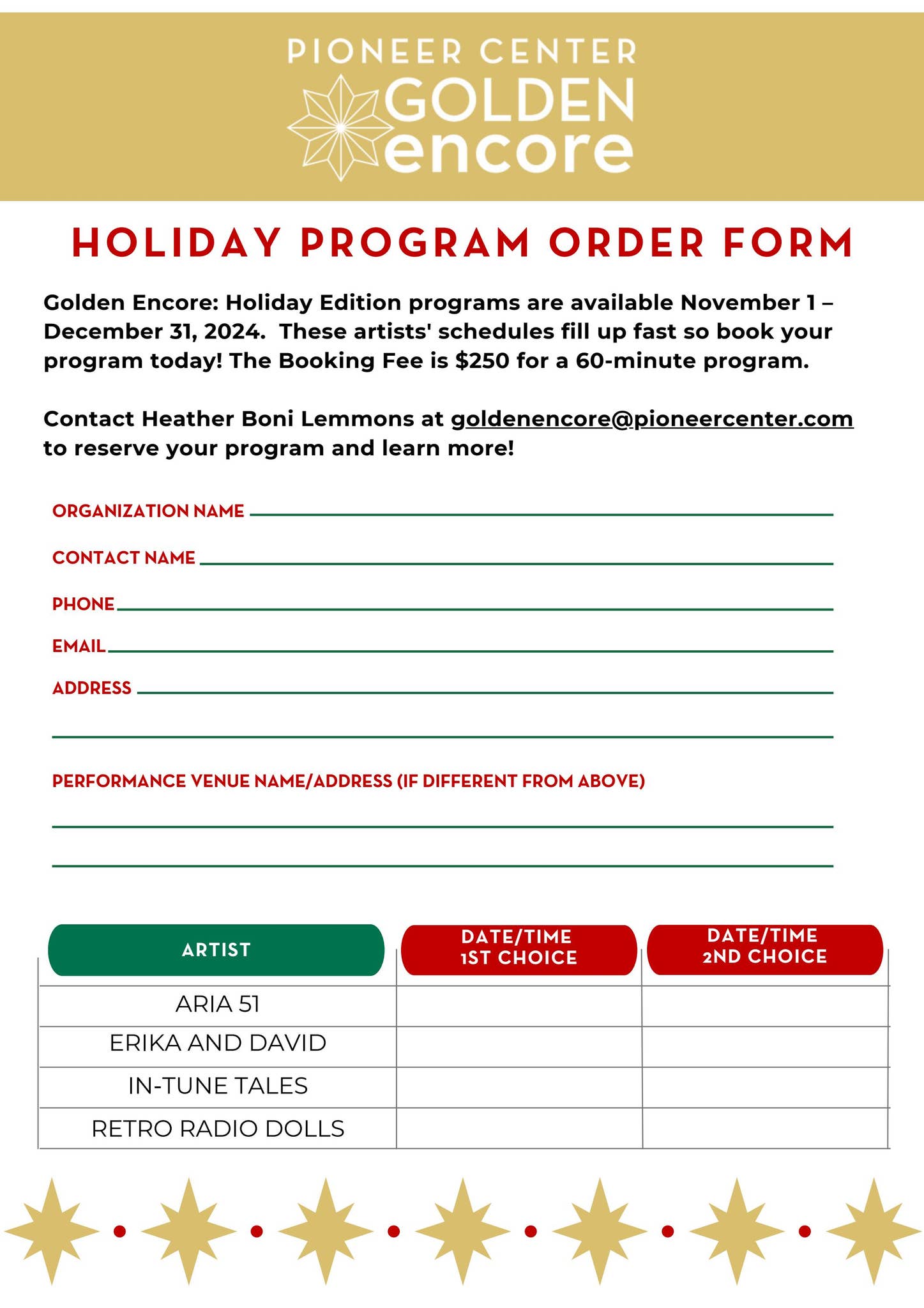 Program Order Form GE Program Order Form by pioneercenterreno - Issuu