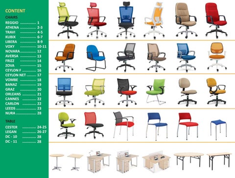 Matheus Math 家具目录 · Decco Chairs 第 2 页