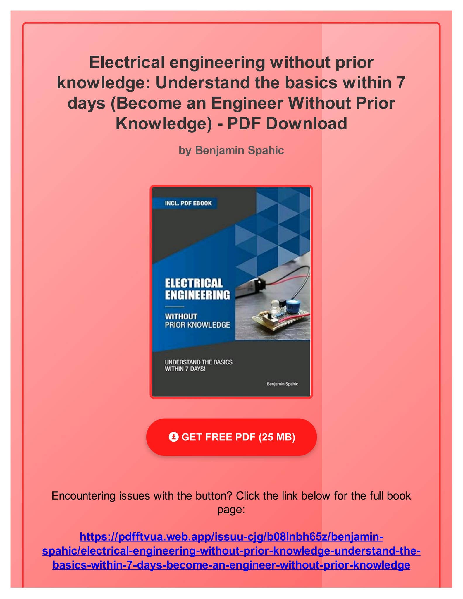 FREE (PDF) Electrical engineering without prior knowledge