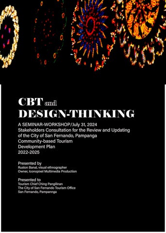 Community-Based Tourism Development Plan Review and Update Using Design ...