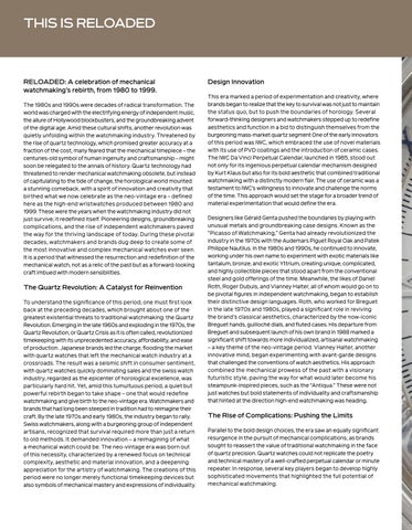Reloaded: The Rebirth of Mechanical Watchmaking, 1980-1999 [ 家具目录 ] 第 18 页