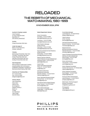 Reloaded: The Rebirth of Mechanical Watchmaking, 1980-1999 [ 家具目录 ] 第 9 页