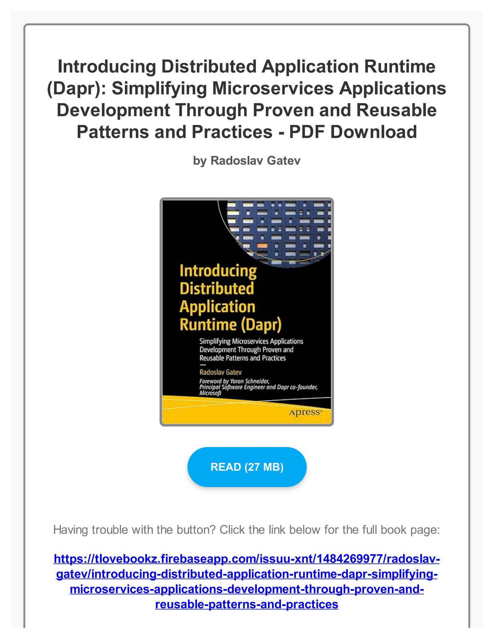 Download Introducing Distributed Application Runtime (Dapr ...