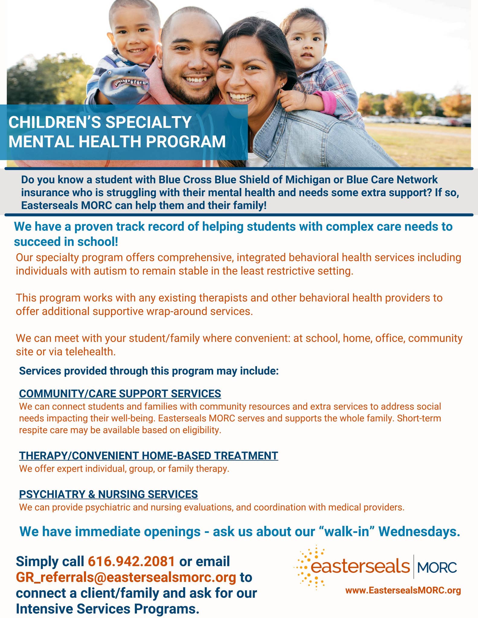 AIS & CIS Program - REFERRALS - Grand Rapids Version - School Flyer by ...