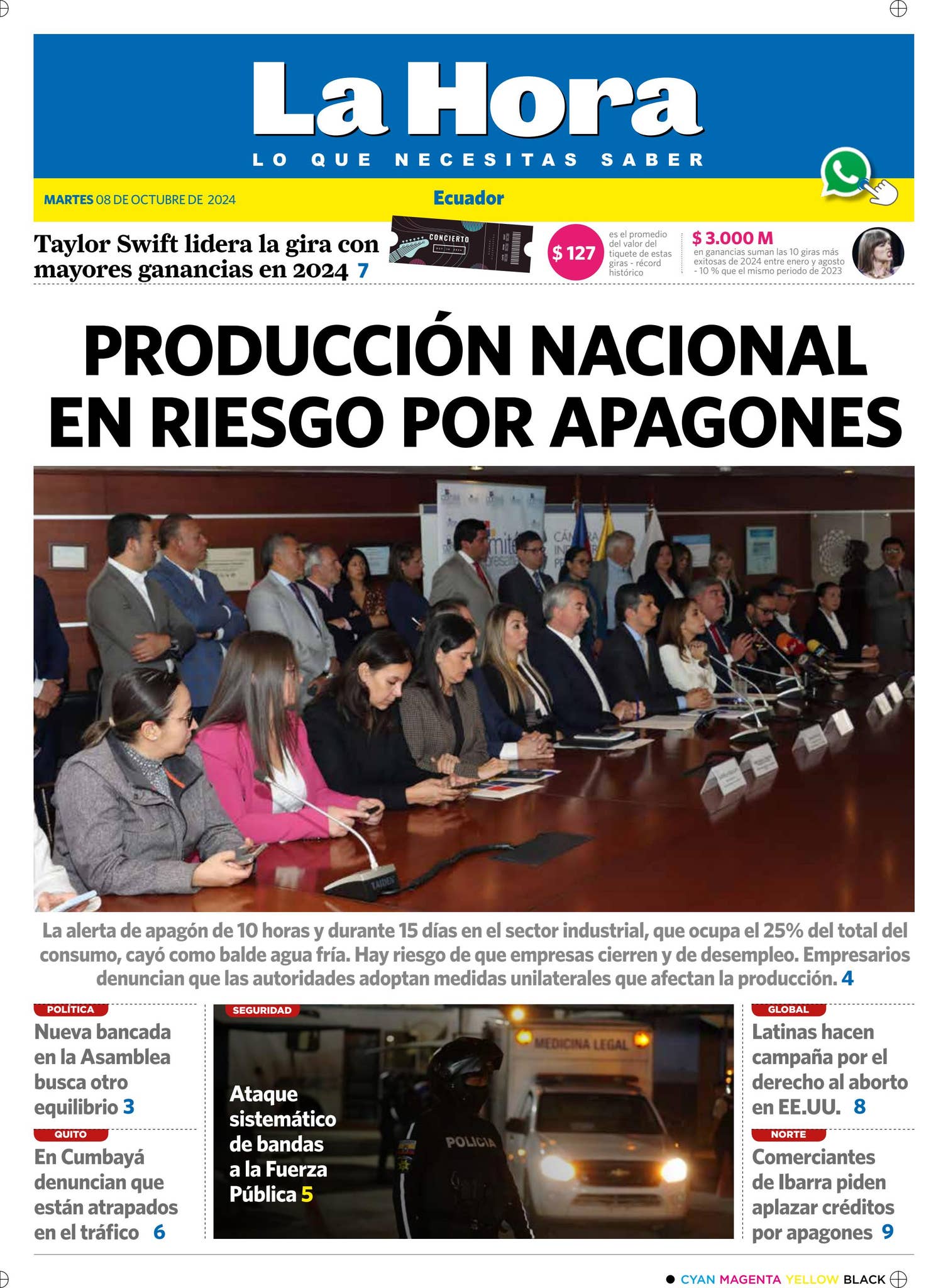 Nacional: 08 de octubre, 2024 by LA HORA Ecuador - Issuu, image size:1481x2048