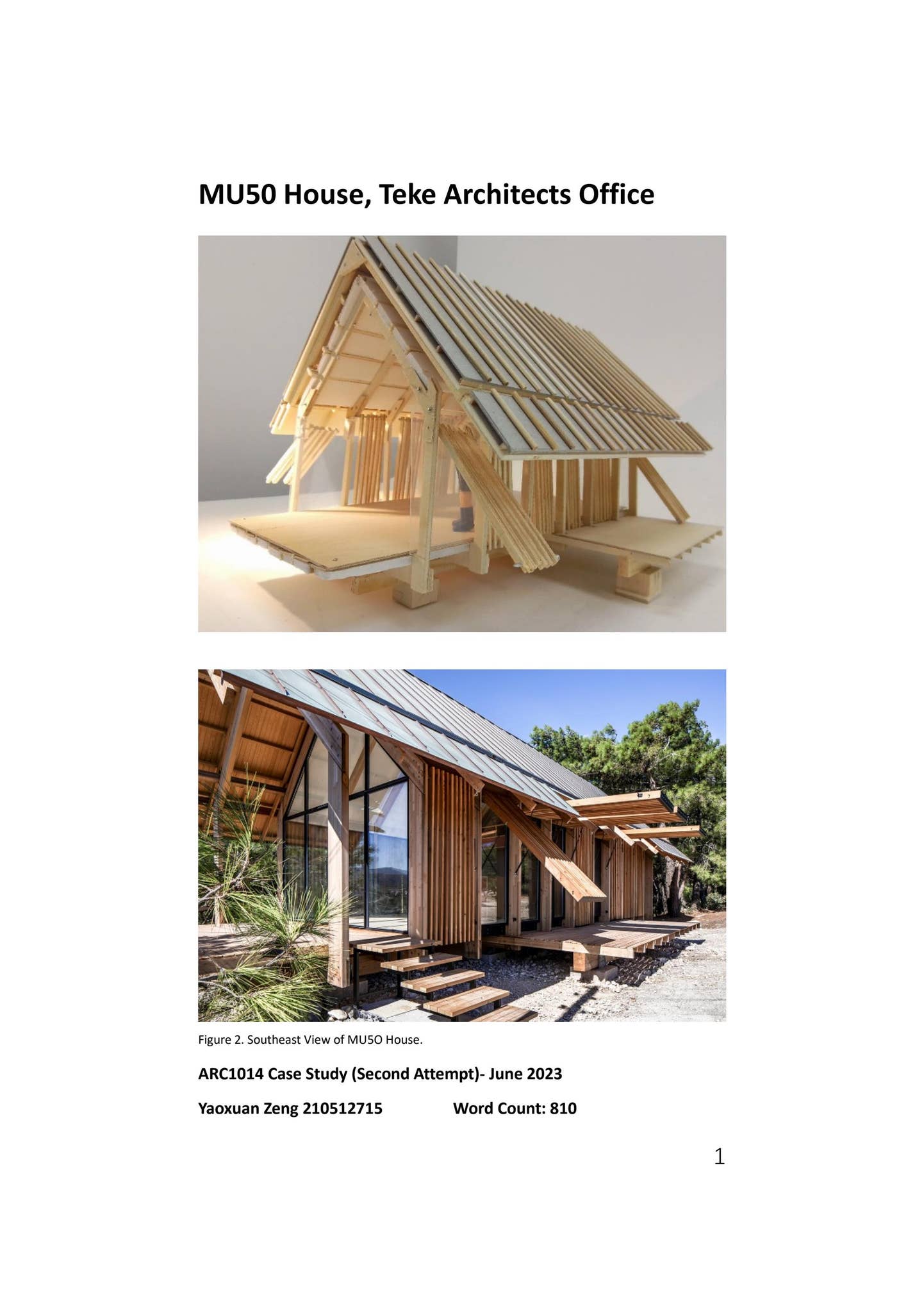 Modelling MU50 House in Turkey by Jacaranda Zeng - Issuu