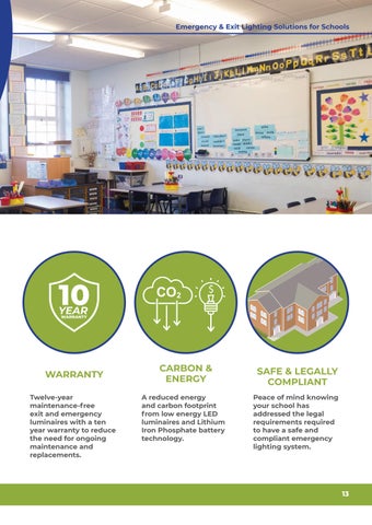 Clevertronics 灯饰目录 · Emergency × Exit 灯饰 Solutions for Schools 第 13 页