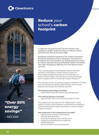 Clevertronics 灯饰目录 · Emergency × Exit 灯饰 Solutions for Schools 第 22 页