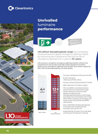 Clevertronics 灯饰目录 · Emergency × Exit 灯饰 Solutions for Schools 第 24 页