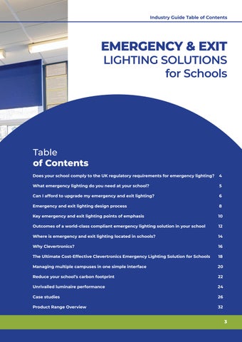 Clevertronics 灯饰目录 · Emergency × Exit 灯饰 Solutions for Schools 第 3 页