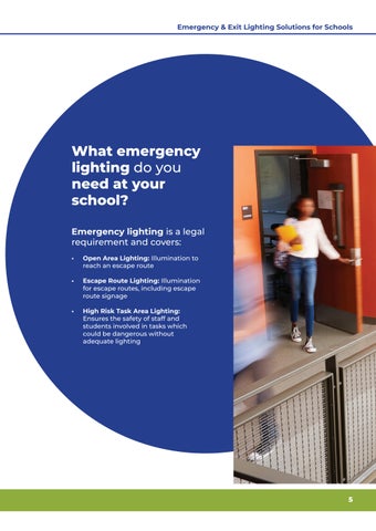 Clevertronics 灯饰目录 · Emergency × Exit 灯饰 Solutions for Schools 第 5 页