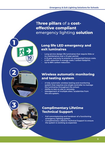 Clevertronics 灯饰目录 · Emergency × Exit 灯饰 Solutions for Schools 第 7 页