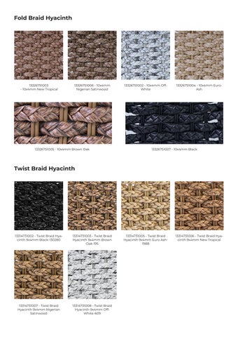 Naturra Fibers Naturra - Synthetic 藤编 for 户外 家具 Product 目录 2024 第 15 页
