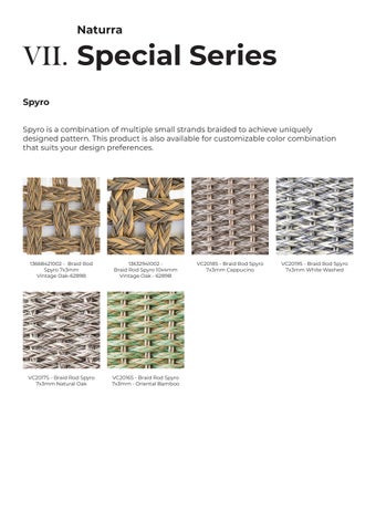 Naturra Fibers Naturra - Synthetic 藤编 for 户外 家具 Product 目录 2024 第 18 页