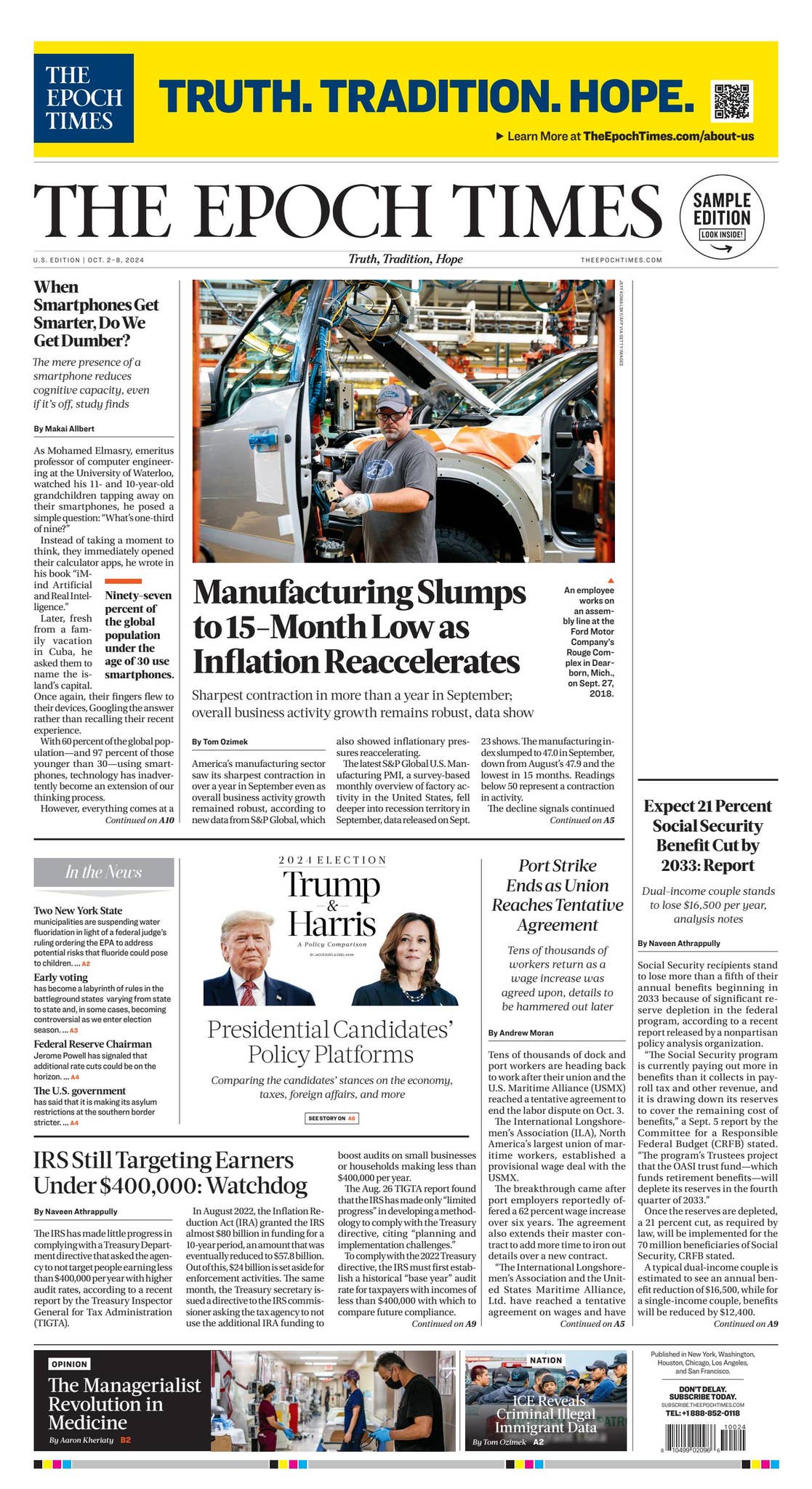 The Epoch Times Sample Paper [Election Edition] by The Epoch Times - Issuu