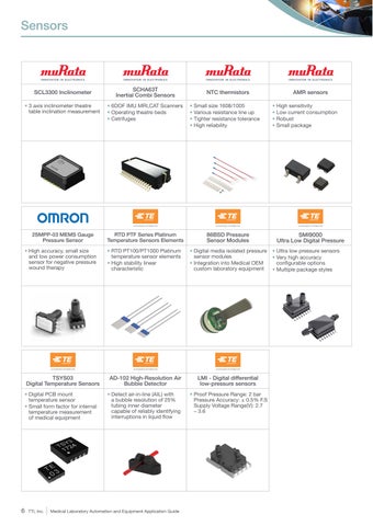 TTI Medical Laboratory Automation and Equipment Application 指南 第 6 页