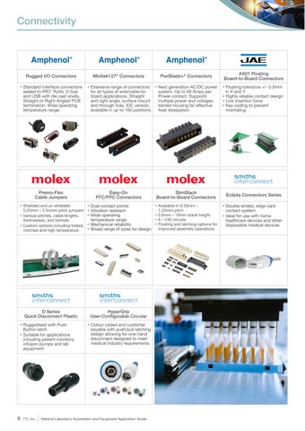 TTI Medical Laboratory Automation and Equipment Application 指南 第 8 页