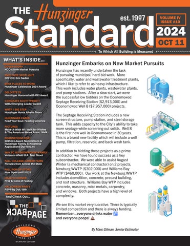 October 2024 - The Hunzinger Standard by Hunzinger Construction Company ...
