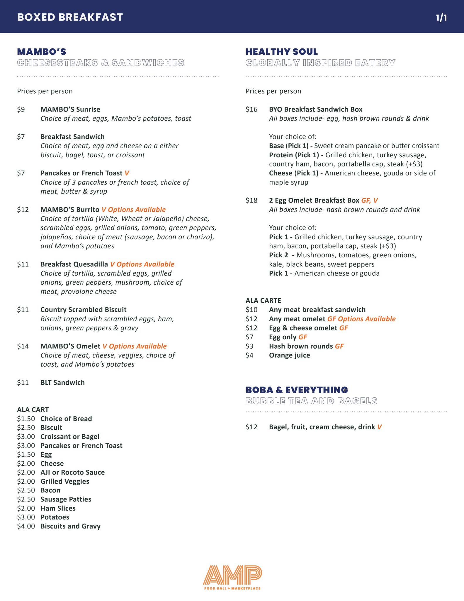 AMP Catering Menu by 16 Tech - Issuu