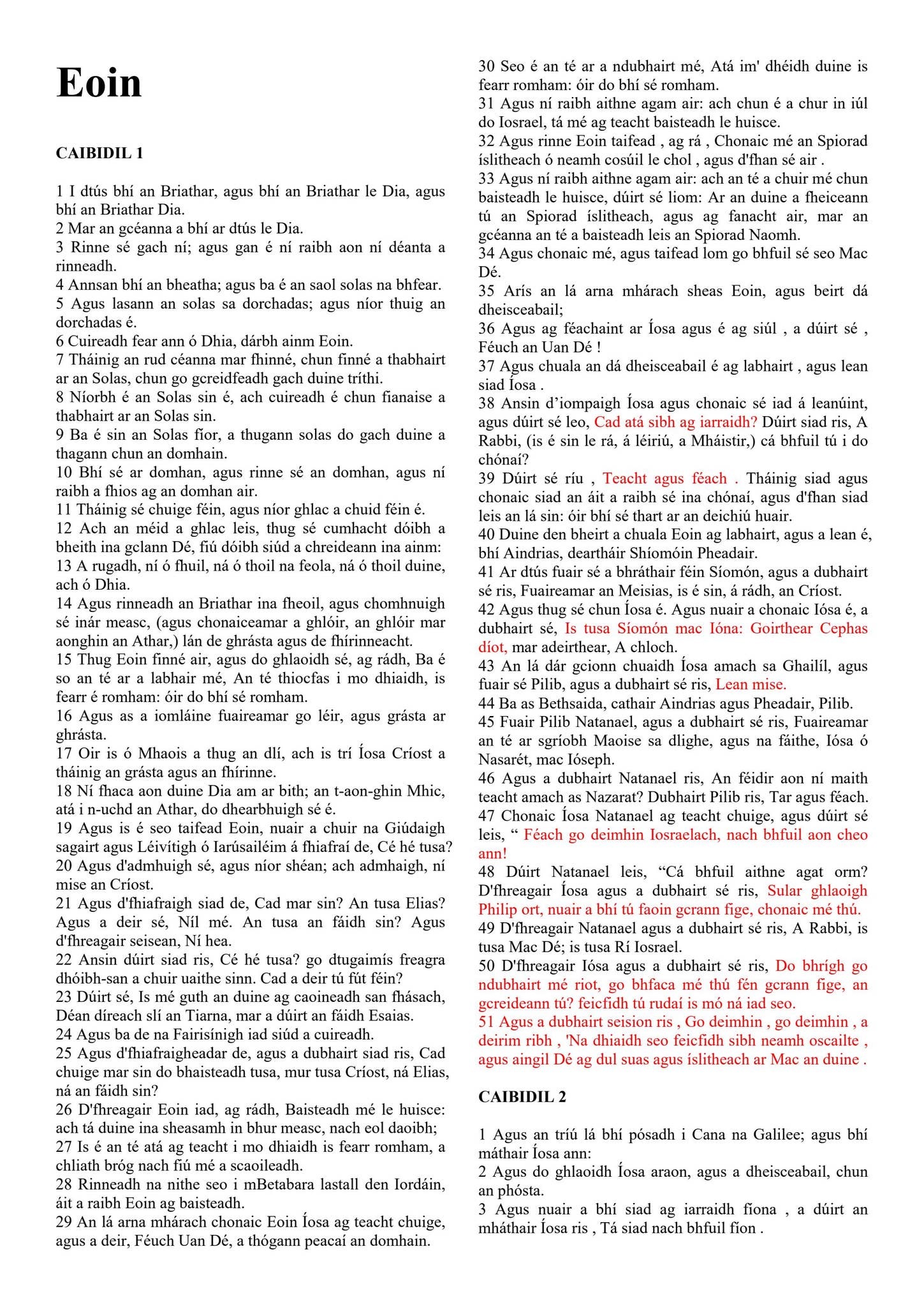 Irish - The Gospel of John by Filipino Tracts and Literature Society Inc. -  Issuu, image size:1449x2048