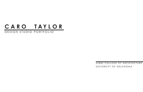 Caro Taylor - Design Studio Portfolio by carotaylor - Issuu