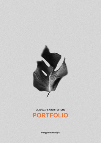 Landscape Architecture Portfolio for Internship