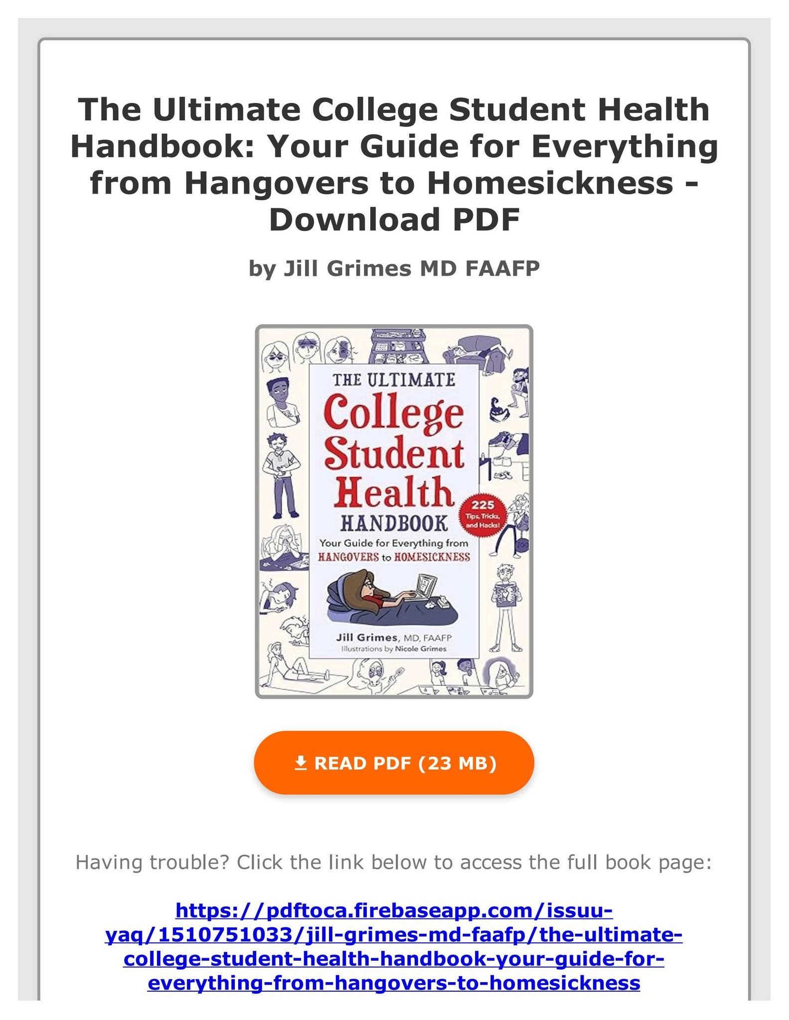 Ebook free the ultimate college student health handbook your guide for