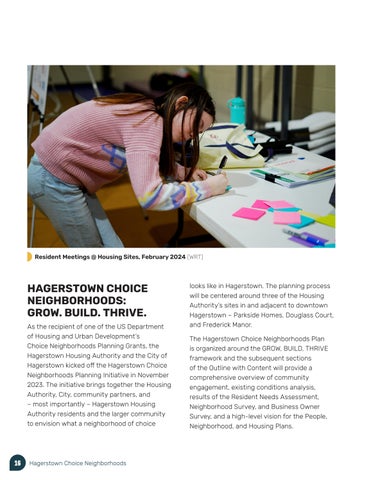 Hagerstown Choice Neighborhoods Outline with Content 第 16 页