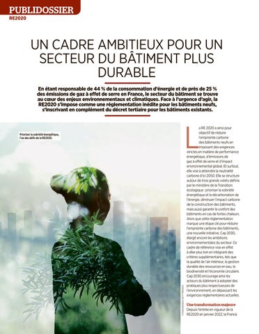 RE2020, un cadre ambitieux pour un secteur du bâtiment plus durable 第 2 页