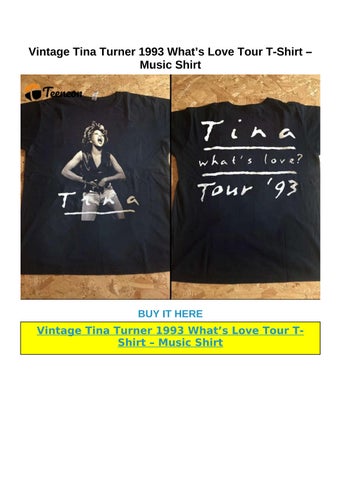 TINA TURNER 1993ツアーTシャツ Original Tina Turner What's Love 1993 Tour T Shirt XL | eBay