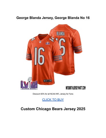 George Blanda Jersey George Blanda No 16 by Wairaiders Issuu