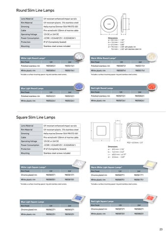 Hella marine 全集 Product 灯饰目录 2022-23 - US 第 23 页