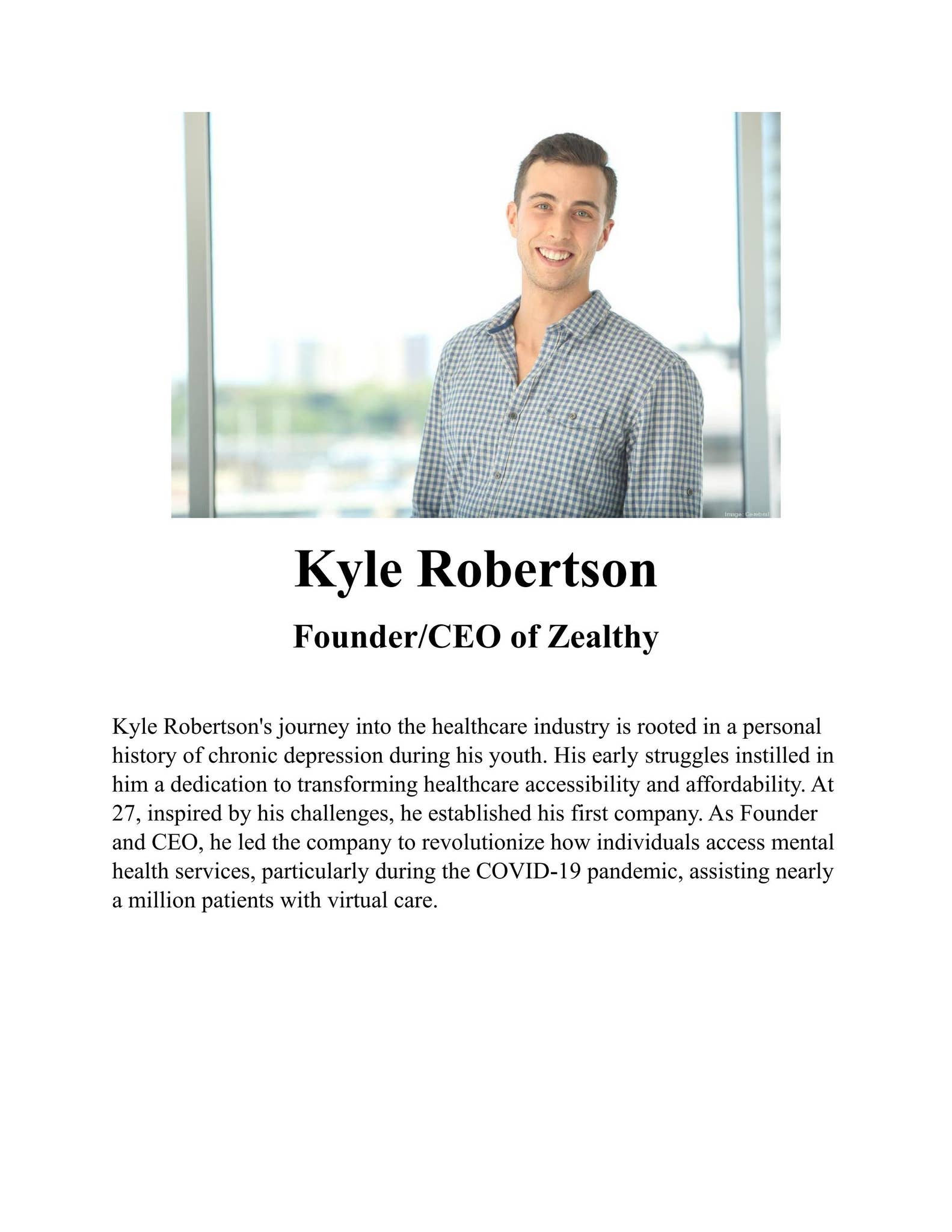 Biography of Kyle Robertson by Kyle Robertson - Issuu