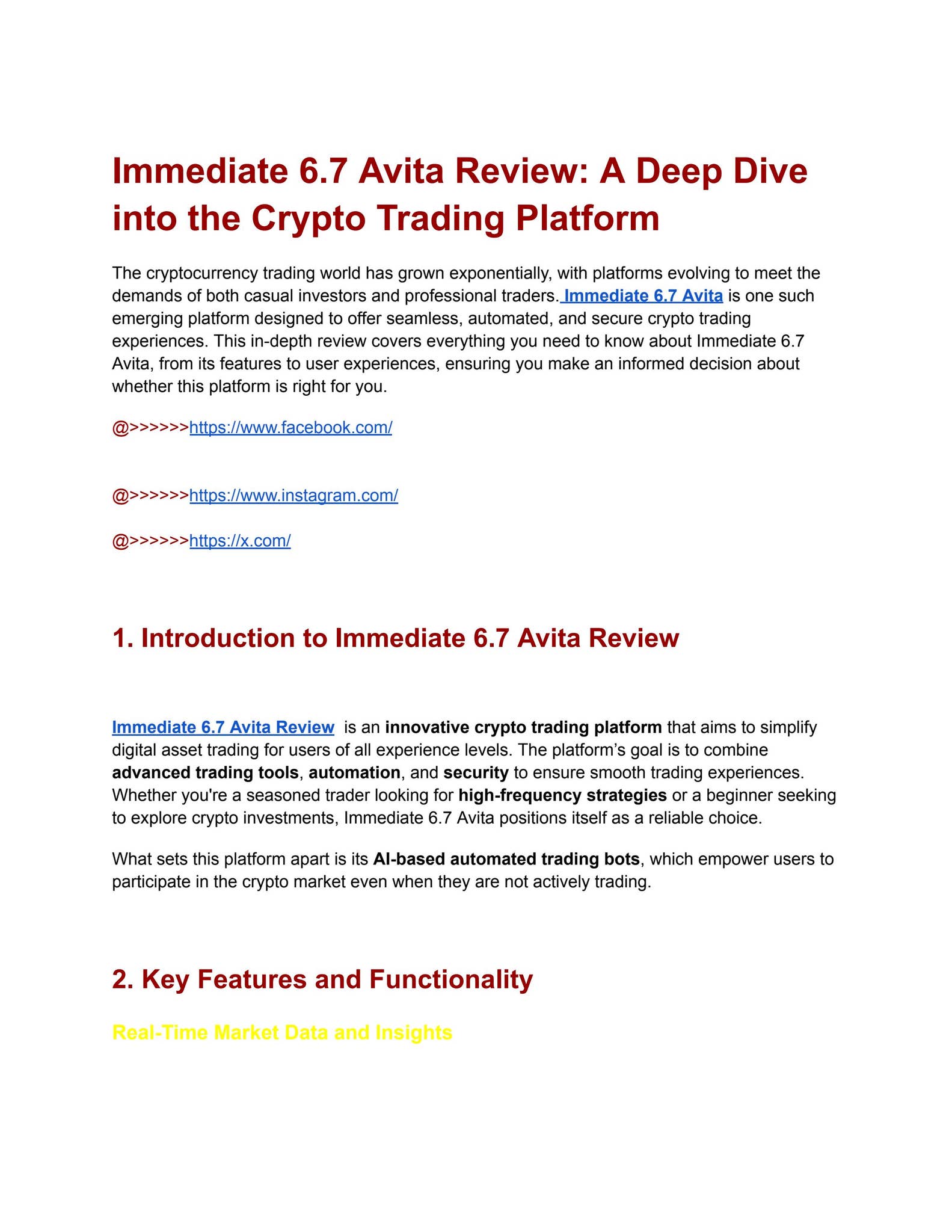 Immediate 6.7 Avita Review - (SHOCKING OFFICIAL WEBSITE 2024!) by  Immediate6.7Avita - Issuu