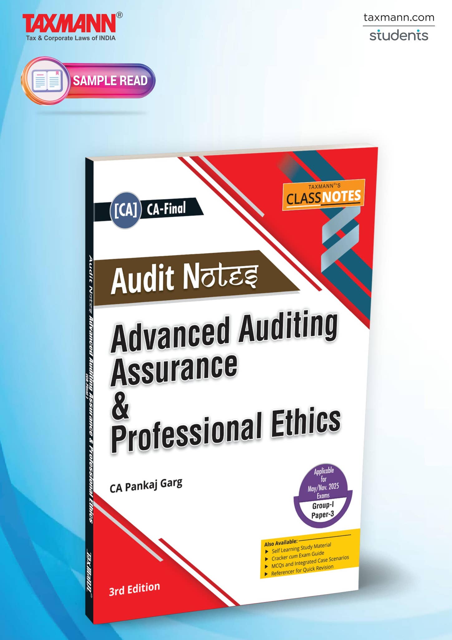 Auditing Notes Pdf Version Taxmann's Audit Notes | Advanced Auditing Assurance & Professional ...