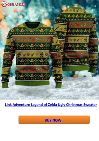 legend of zelda christmas sweater