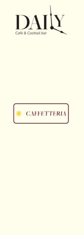 Menù Caffetteria