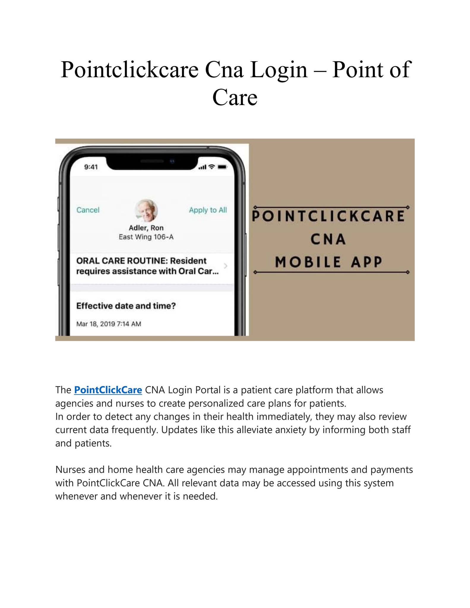 Pointclickcare Cna Costs: A Cna'S Guide To Budget Friendly Software - k4q18m2