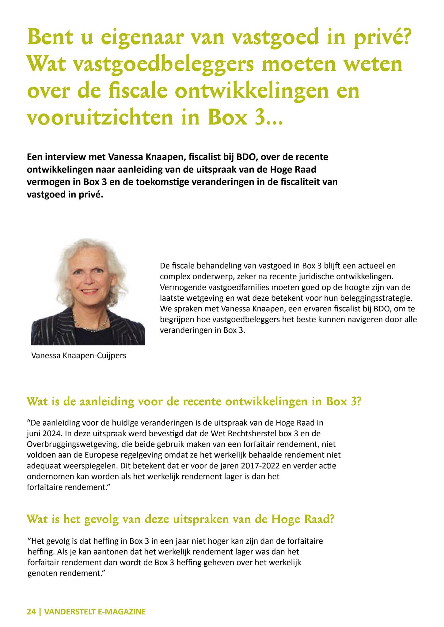 VANDERSTELT-BDO-Magazine-9 by VANDERSTELT - Issuu