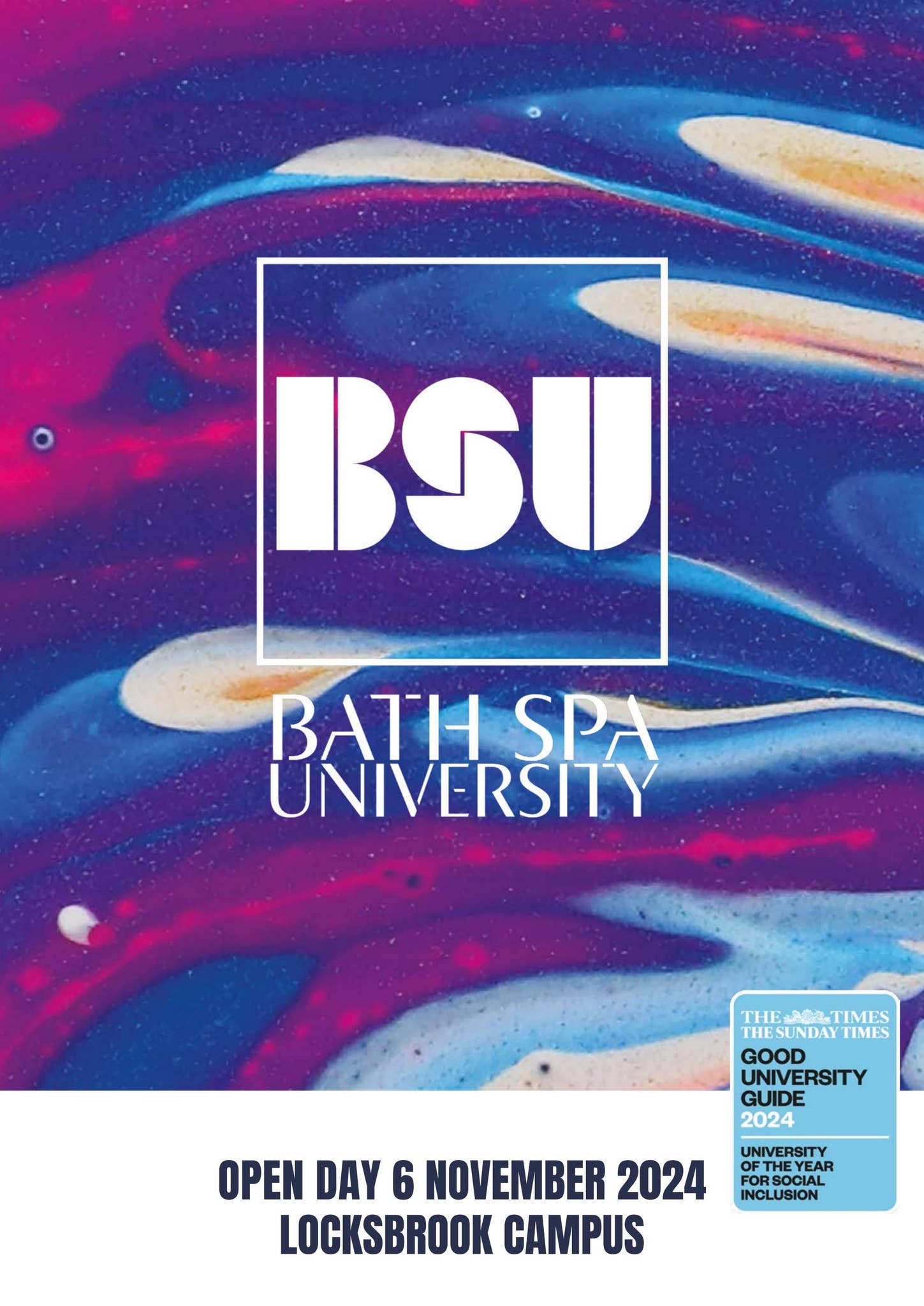 BSU Undergraduate Open Day Timetable 6 November (Locksbrook) by Bath