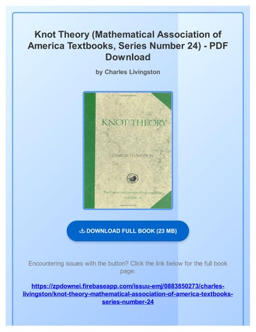 PDF Ebook An Interactive Introduction to Knot Theory (Aurora