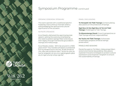 WAI-262 Tiaki Taonga Pōneke Symposium 第 8 页